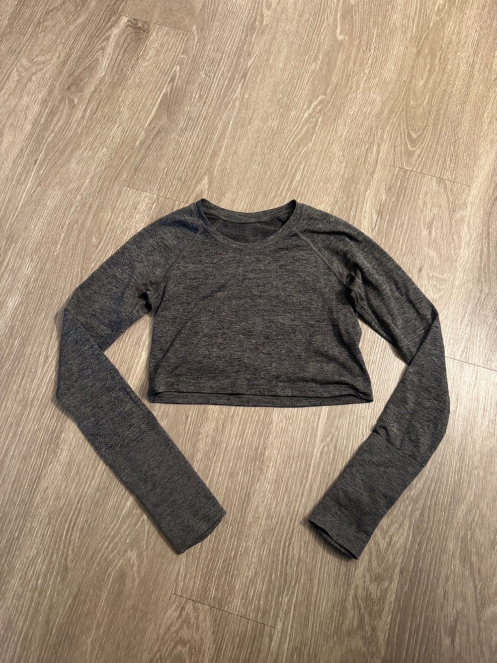 lululemon athletica grey green swiftly long sleeve